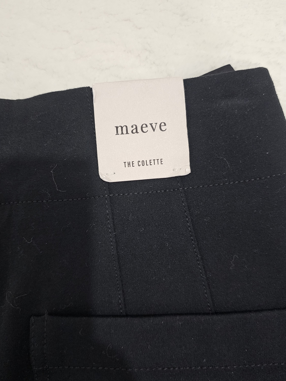 Maeve Colette Black Wide Leg Bow Pants Size 24 NWT Anthropologie Elegant Minimal - Picture 5 of 16